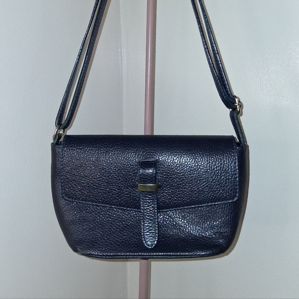 Vintage Leather Crossbody - Made In Italy